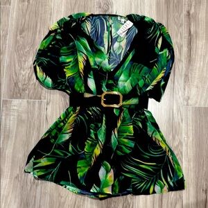 NWT romper with belt size M